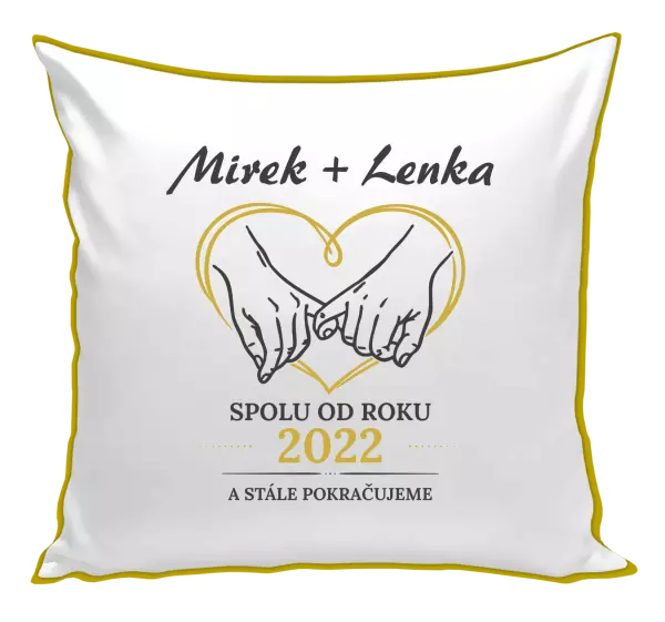 Polštář Spolu od roku a stále pokračujeme