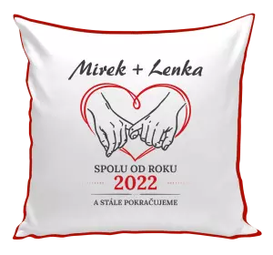 Polštář Spolu od roku a stále pokračujeme
