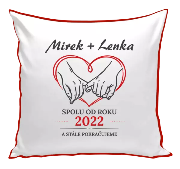 Polštář Spolu od roku a stále pokračujeme