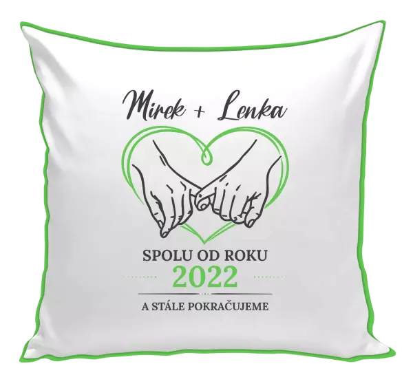 Polštář Spolu od roku a stále pokračujeme