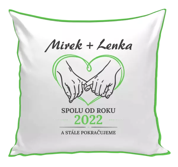 Polštář Spolu od roku a stále pokračujeme