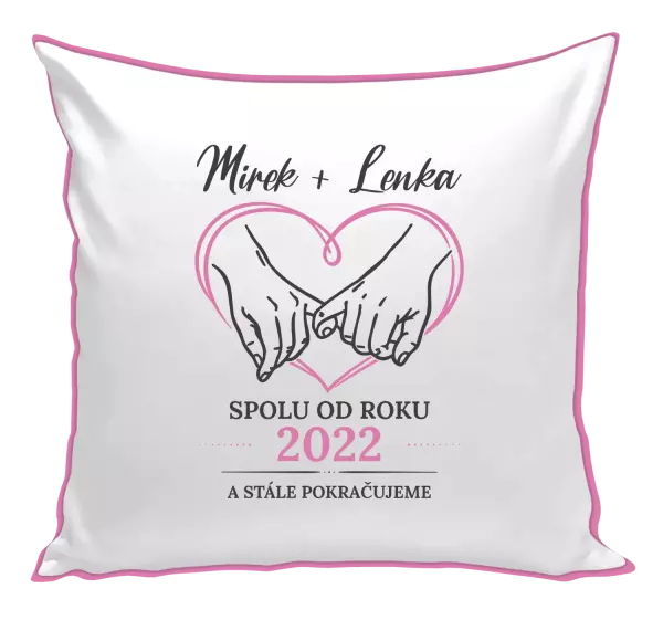 Polštář Spolu od roku a stále pokračujeme