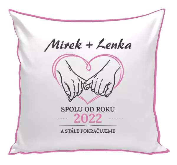 Polštář Spolu od roku a stále pokračujeme