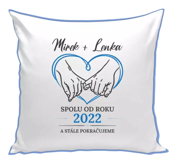 Polštář Spolu od roku a stále pokračujeme