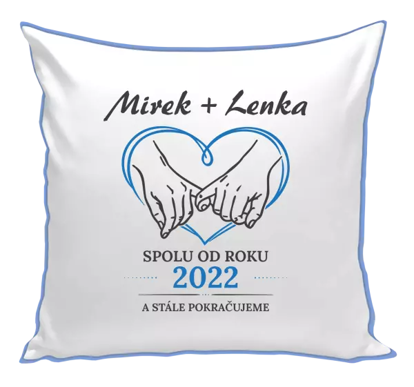 Polštář Spolu od roku a stále pokračujeme