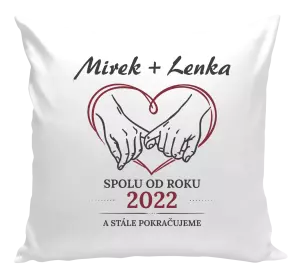 Polštář Spolu od roku a stále pokračujeme