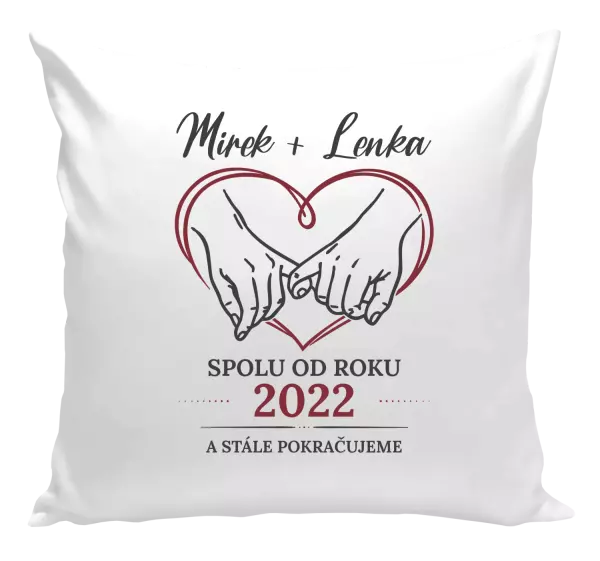 Polštář Spolu od roku a stále pokračujeme