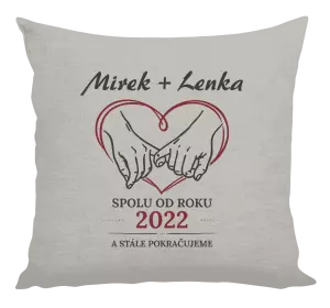 Polštář Spolu od roku a stále pokračujeme
