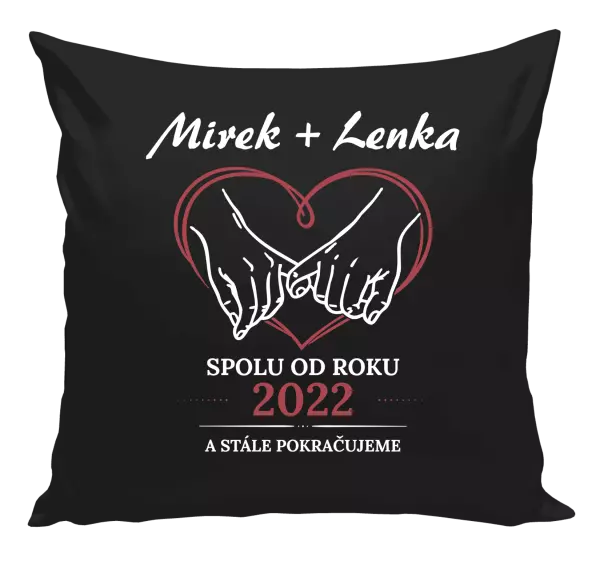 Polštář Spolu od roku a stále pokračujeme