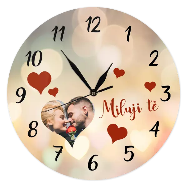 Hodiny Miluji tě - fotka