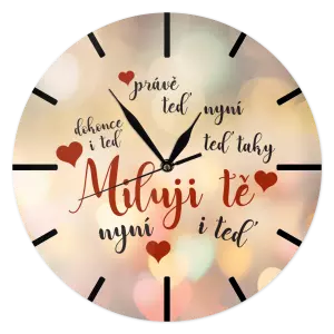 Hodiny Miluji tě - teď a teď taky