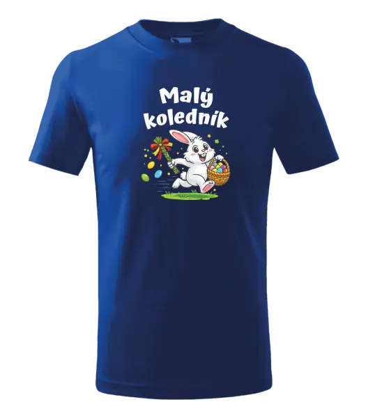 Dětské velikonoční tričko Malý koledník - zajíček