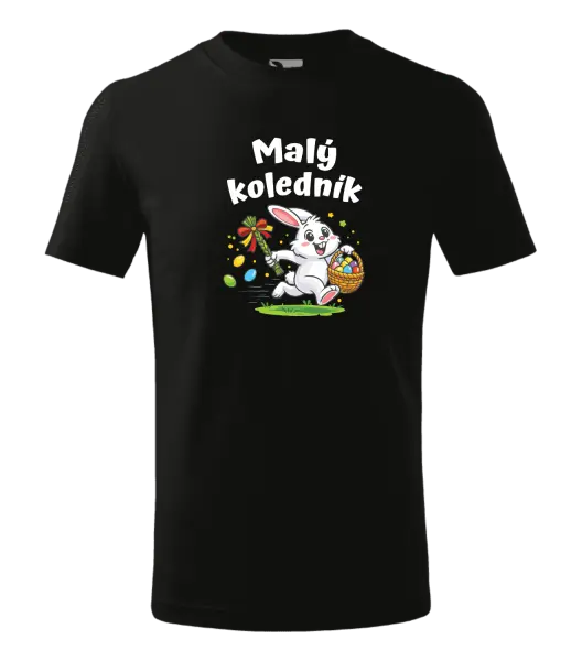 Dětské velikonoční tričko Malý koledník - zajíček