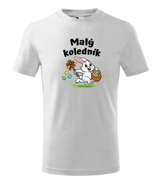 Dětské velikonoční tričko Malý koledník - zajíček