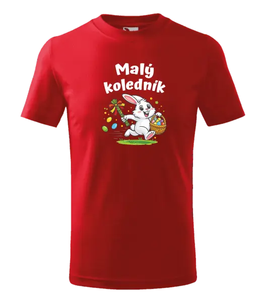 Dětské velikonoční tričko Malý koledník - zajíček