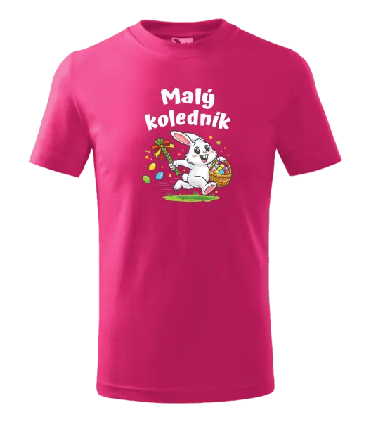 Dětské velikonoční tričko Malý koledník - zajíček