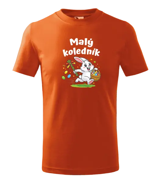 Dětské velikonoční tričko Malý koledník - zajíček