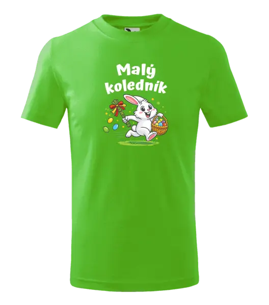 Dětské velikonoční tričko Malý koledník - zajíček