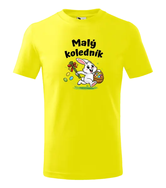 Dětské velikonoční tričko Malý koledník - zajíček