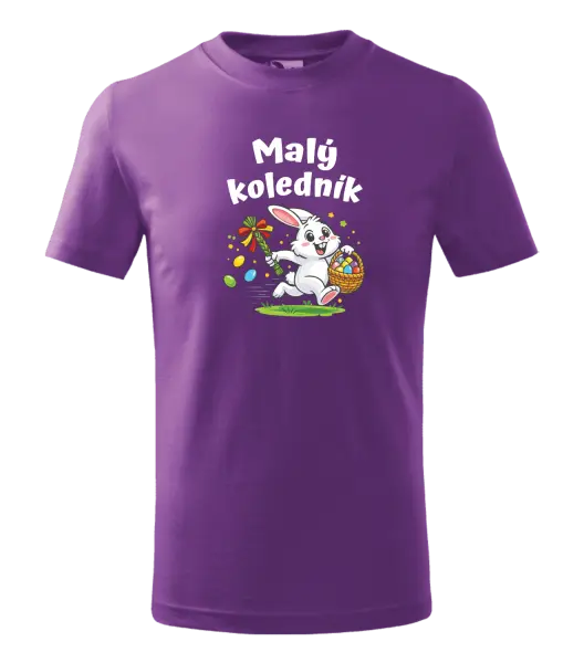 Dětské velikonoční tričko Malý koledník - zajíček