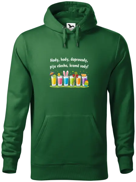 Pánská mikina Hody, hody, doprovody, piju všechno kromě vody!