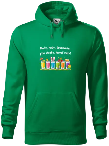Pánská mikina Hody, hody, doprovody, piju všechno kromě vody!