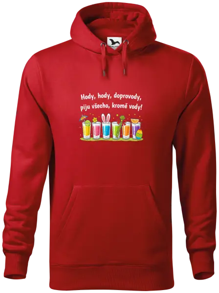 Pánská mikina Hody, hody, doprovody, piju všechno kromě vody!