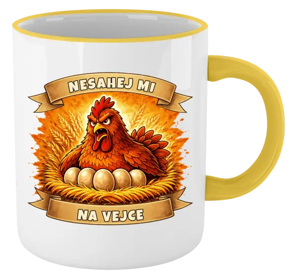Hrnek Nesahej mi na vejce