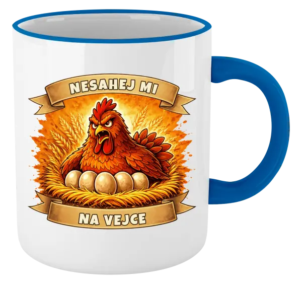 Hrnek Nesahej mi na vejce