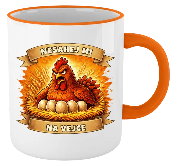 Hrnek Nesahej mi na vejce
