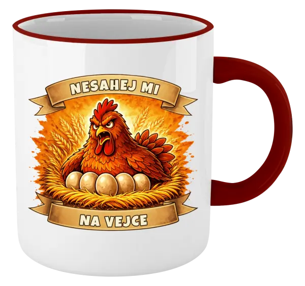 Hrnek Nesahej mi na vejce