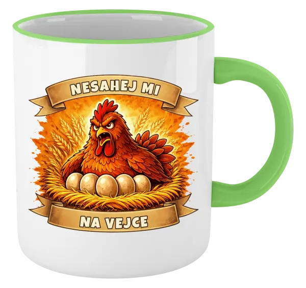 Hrnek Nesahej mi na vejce
