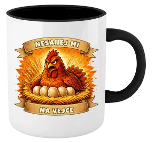Hrnek Nesahej mi na vejce