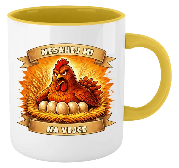 Hrnek Nesahej mi na vejce