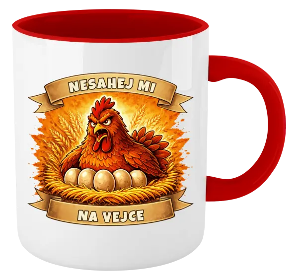 Hrnek Nesahej mi na vejce