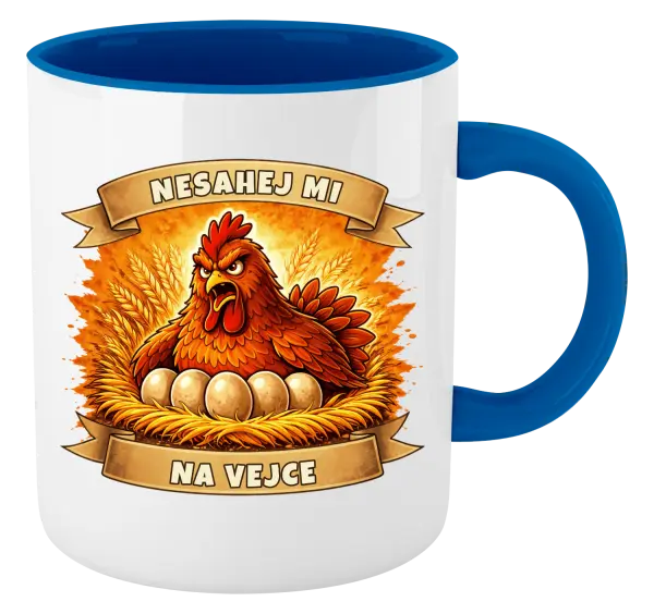Hrnek Nesahej mi na vejce