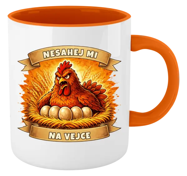 Hrnek Nesahej mi na vejce