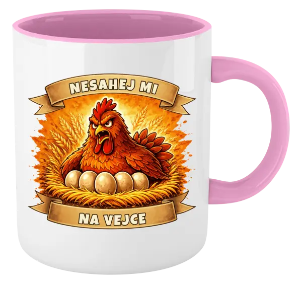 Hrnek Nesahej mi na vejce