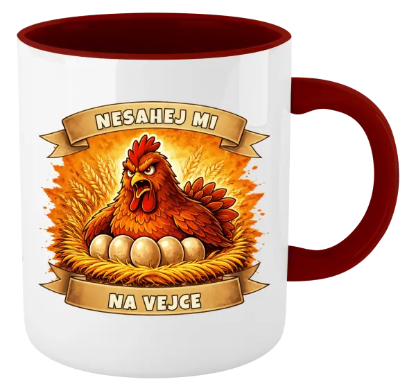 Hrnek Nesahej mi na vejce