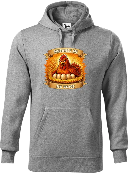 Pánská mikina Nesahej mi na vejce