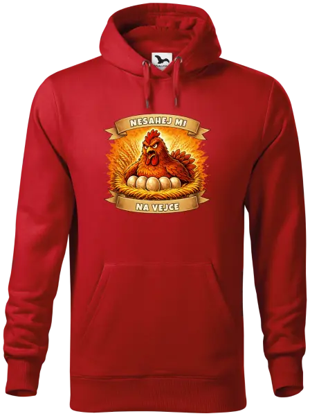 Pánská mikina Nesahej mi na vejce