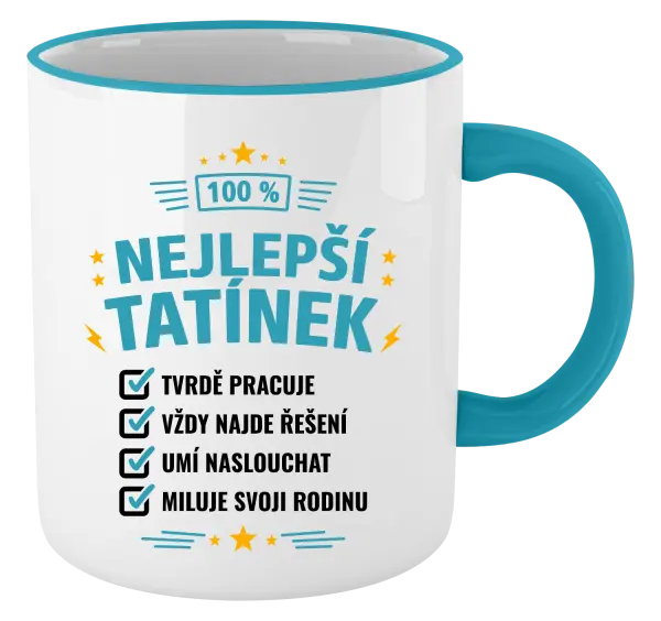 Hrnek 100% nejlepší tatínek
