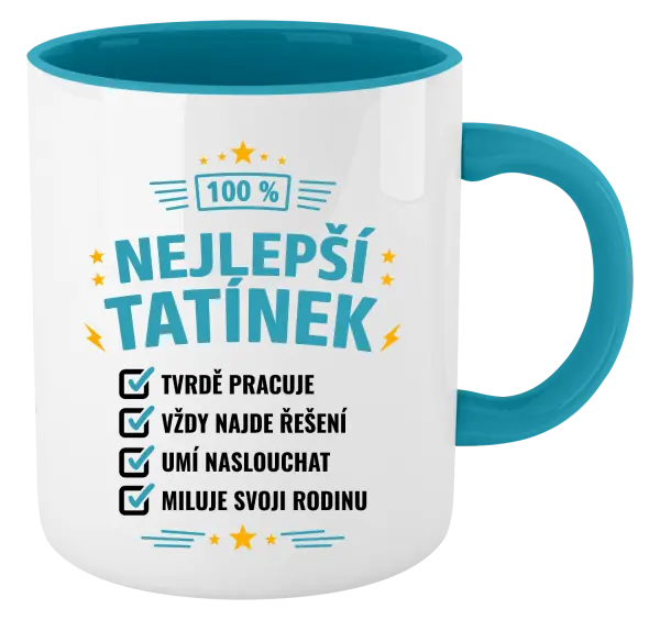 Hrnek 100% nejlepší tatínek