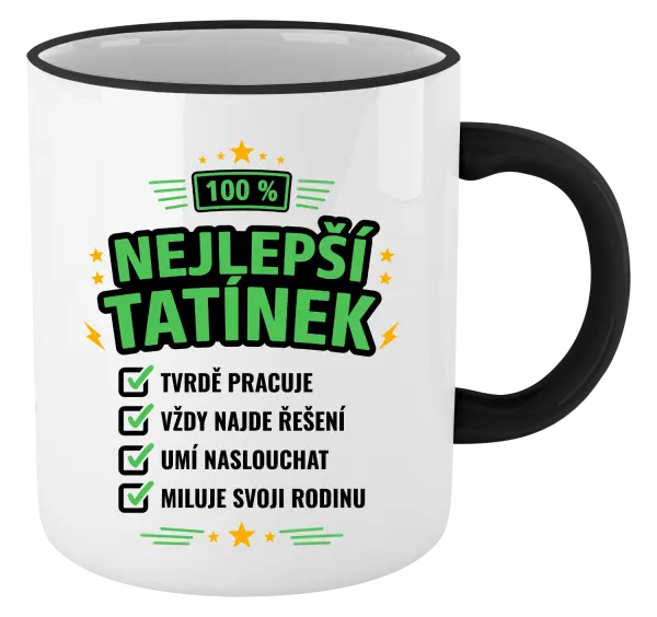 Hrnek 100% nejlepší tatínek