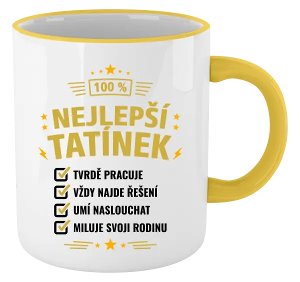 Hrnek 100% nejlepší tatínek