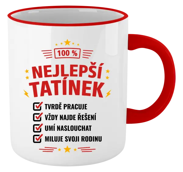 Hrnek 100% nejlepší tatínek