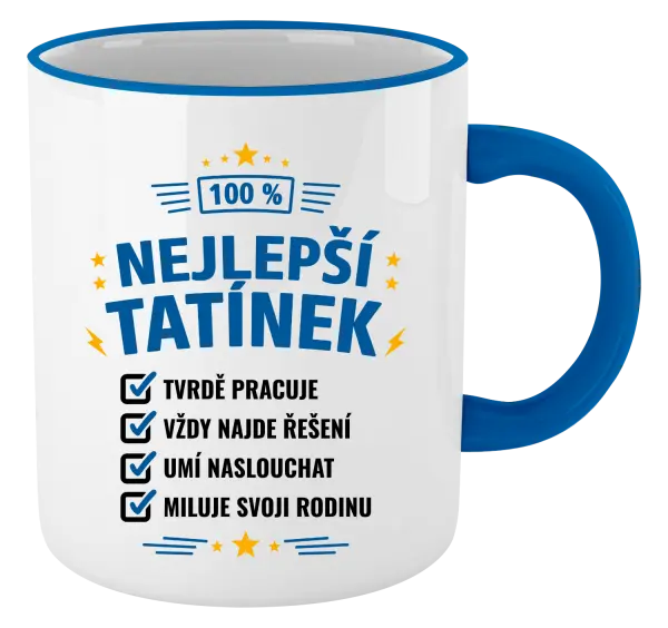 Hrnek 100% nejlepší tatínek