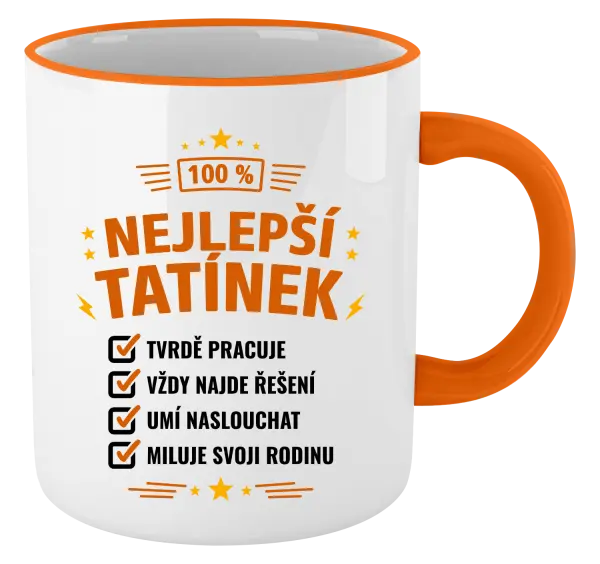 Hrnek 100% nejlepší tatínek