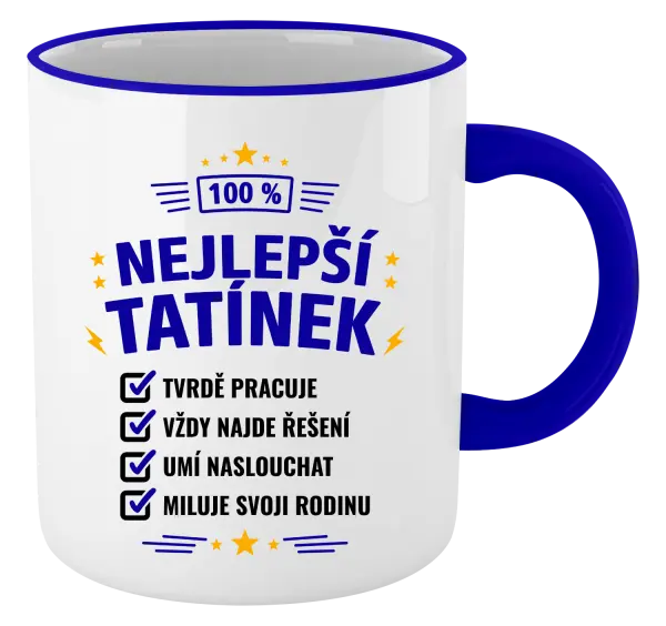 Hrnek 100% nejlepší tatínek