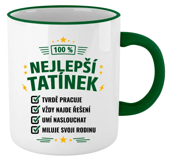Hrnek 100% nejlepší tatínek